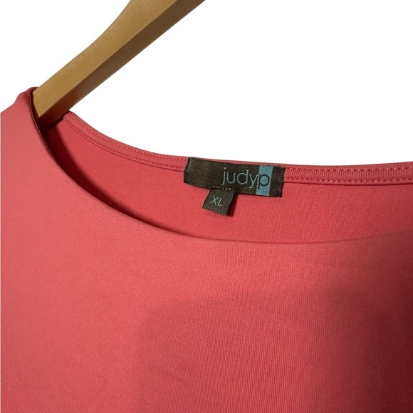 Judy P | Sabrina Top Size XL Double Front Boat Neck UPF Coral - Picture 2 of 4